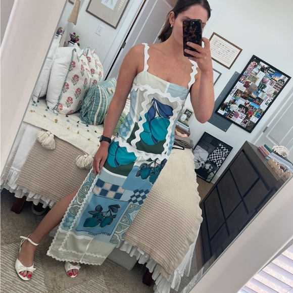 Dalia Macphee Italian Summer Print Dress - Picture 1 of 4